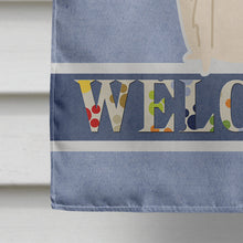 Load image into Gallery viewer, Borzoi Welcome Flag Canvas House Size BB5604CHF