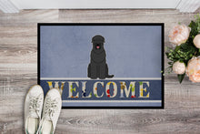 Load image into Gallery viewer, Black Russian Terrier Welcome Doormat - 18x27 Decorative Floor Mat – Indoor/Outdoor Rug with Artistic Flair BB5607MAT