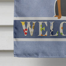 Load image into Gallery viewer, Manchester Terrier Welcome Flag Canvas House Size BB5609CHF