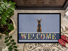 Load image into Gallery viewer, Manchester Terrier Welcome Doormat - 18x27 Decorative Floor Mat – Indoor/Outdoor Rug with Artistic Flair BB5609MAT