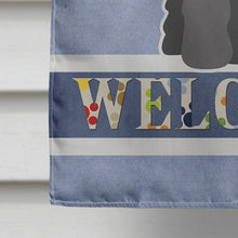 Load image into Gallery viewer, Standard Schnauzer Black Welcome Flag Canvas House Size BB5613CHF