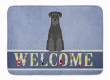Load image into Gallery viewer, Standard Schnauzer Black Welcome Machine Washable Memory Foam Mat BB5613RUG