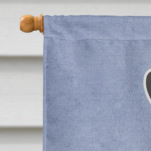 Load image into Gallery viewer, Standard Schnauzer Black Grey Welcome Flag Canvas House Size BB5615CHF
