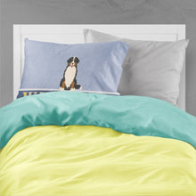 Load image into Gallery viewer, Bernese Mountain Dog Welcome Fabric Standard Pillowcase – Artistic Decorative Front, White Back BB5617PILLOWCASE