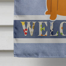 Load image into Gallery viewer, Border Terrier Welcome Flag Canvas House Size BB5620CHF