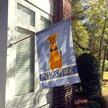 Load image into Gallery viewer, Airedale Welcome Flag Canvas House Size BB5622CHF