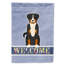 Load image into Gallery viewer, Appenzeller Sennenhund Welcome Flag Canvas House Size BB5624CHF