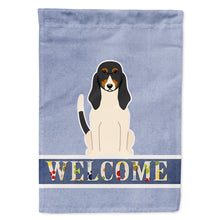 Load image into Gallery viewer, Swiss Hound Welcome Flag Canvas House Size BB5625CHF