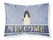 Load image into Gallery viewer, Swiss Hound Welcome Fabric Standard Pillowcase – Artistic Decorative Front, White Back BB5625PILLOWCASE