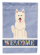 Load image into Gallery viewer, White German Shepherd Welcome Garden Flag - Outdoor Decorative Yard Flag BB5626GF