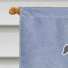 Load image into Gallery viewer, Staffordshire Bull Terrier Blue Welcome Flag Canvas House Size BB5627CHF