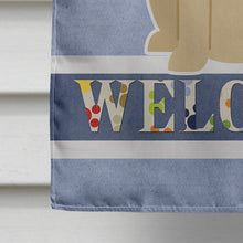Load image into Gallery viewer, Yellow Labrador Welcome Flag Canvas House Size BB5636CHF
