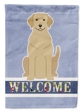 Load image into Gallery viewer, Yellow Labrador Welcome Flag Canvas House Size BB5636CHF