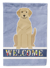 Load image into Gallery viewer, Yellow Labrador Welcome Garden Flag - Outdoor Decorative Yard Flag BB5636GF