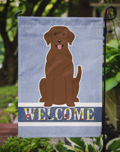 Load image into Gallery viewer, Chocolate Labrador Welcome Garden Flag - Outdoor Decorative Yard Flag BB5637GF