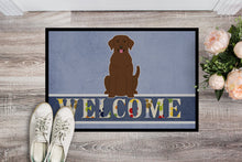 Load image into Gallery viewer, Chocolate Labrador Welcome Doormat - 18x27 Decorative Floor Mat – Indoor/Outdoor Rug with Artistic Flair BB5637MAT
