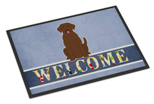 Load image into Gallery viewer, Chocolate Labrador Welcome Doormat - 18x27 Decorative Floor Mat – Indoor/Outdoor Rug with Artistic Flair BB5637MAT