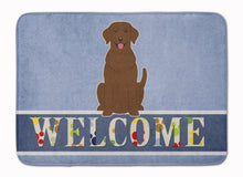 Load image into Gallery viewer, Chocolate Labrador Welcome Machine Washable Memory Foam Mat BB5637RUG