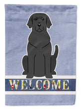 Load image into Gallery viewer, Black Labrador Welcome Flag Canvas House Size BB5638CHF
