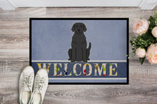 Load image into Gallery viewer, Black Labrador Welcome Doormat - 18x27 Decorative Floor Mat – Indoor/Outdoor Rug with Artistic Flair BB5638MAT