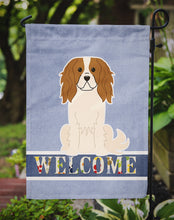Load image into Gallery viewer, Cavalier Spaniel Welcome Garden Flag - Outdoor Decorative Yard Flag BB5639GF