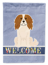 Load image into Gallery viewer, Cavalier Spaniel Welcome Garden Flag - Outdoor Decorative Yard Flag BB5639GF