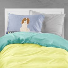 Load image into Gallery viewer, Cavalier Spaniel Welcome Fabric Standard Pillowcase – Artistic Decorative Front, White Back BB5639PILLOWCASE