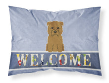 Load image into Gallery viewer, Glen of Imal Tan Welcome Fabric Standard Pillowcase – Artistic Decorative Front, White Back BB5641PILLOWCASE