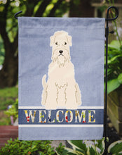 Load image into Gallery viewer, Soft Coated Wheaten Terrier Welcome Garden Flag - Outdoor Decorative Yard Flag BB5642GF