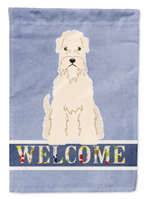 Load image into Gallery viewer, Soft Coated Wheaten Terrier Welcome Garden Flag - Outdoor Decorative Yard Flag BB5642GF