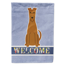 Load image into Gallery viewer, Irish Terrier Welcome Flag Canvas House Size BB5643CHF