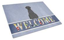 Load image into Gallery viewer, Giant Schnauzer Welcome Glass Cutting Boards – Durable, Decorative Kitchen Art Large BB5647LCB