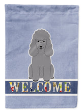 Load image into Gallery viewer, Poodle Silver Welcome Garden Flag - Outdoor Decorative Yard Flag BB5649GF