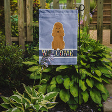 Load image into Gallery viewer, Poodle Tan Welcome Garden Flag - Outdoor Decorative Yard Flag BB5650GF