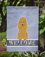 Load image into Gallery viewer, Poodle Tan Welcome Garden Flag - Outdoor Decorative Yard Flag BB5650GF
