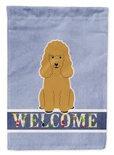 Load image into Gallery viewer, Poodle Tan Welcome Garden Flag - Outdoor Decorative Yard Flag BB5650GF