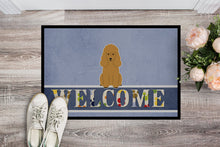 Load image into Gallery viewer, Poodle Tan Welcome Doormat - 18x27 Decorative Floor Mat – Indoor/Outdoor Rug with Artistic Flair BB5650MAT