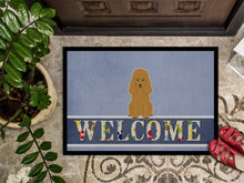 Load image into Gallery viewer, Poodle Tan Welcome Doormat - 18x27 Decorative Floor Mat – Indoor/Outdoor Rug with Artistic Flair BB5650MAT