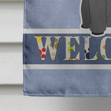 Load image into Gallery viewer, Poodle Black Welcome Flag Canvas House Size BB5652CHF