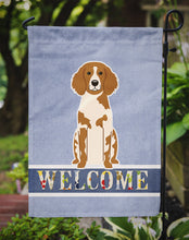 Load image into Gallery viewer, Brittany Spaniel Welcome Garden Flag - Outdoor Decorative Yard Flag BB5653GF