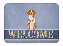 Load image into Gallery viewer, Brittany Spaniel Welcome Machine Washable Memory Foam Mat BB5653RUG