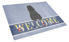 Load image into Gallery viewer, Bouvier des Flandres Welcome Glass Cutting Boards – Durable, Decorative Kitchen Art Large BB5655LCB