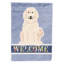 Load image into Gallery viewer, Great Pyrenese Welcome Flag Canvas House Size BB5664CHF