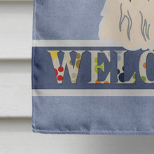 Load image into Gallery viewer, Shih Tzu Silver White Welcome Flag Canvas House Size BB5666CHF