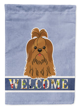 Load image into Gallery viewer, Shih Tzu Silver Chocolate Welcome Garden Flag - Outdoor Decorative Yard Flag BB5667GF