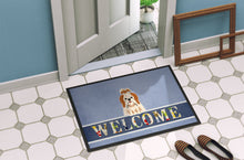 Load image into Gallery viewer, Shih Tzu Red White Welcome Doormat - 18x27 Decorative Floor Mat – Indoor/Outdoor Rug with Artistic Flair BB5668MAT