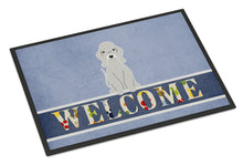 Load image into Gallery viewer, Bedlington Terrier Blue Welcome Doormat - 18x27 Decorative Floor Mat – Indoor/Outdoor Rug with Artistic Flair BB5671MAT