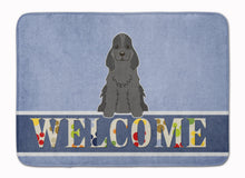 Load image into Gallery viewer, Cocker Spaniel Black Welcome Machine Washable Memory Foam Mat BB5673RUG