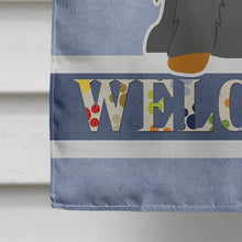 Load image into Gallery viewer, Cocker Spaniel Black Tan Welcome Flag Canvas House Size BB5674CHF