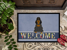 Load image into Gallery viewer, Cocker Spaniel Black Tan Welcome Doormat - 18x27 Decorative Floor Mat – Indoor/Outdoor Rug with Artistic Flair BB5674MAT